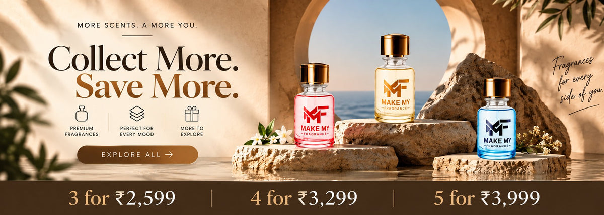 Buy 3, 4 or 5 luxury perfumes at special bundle prices from MakeMyFragrance.
